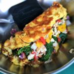 Spinach and Feta Cheese Omelet