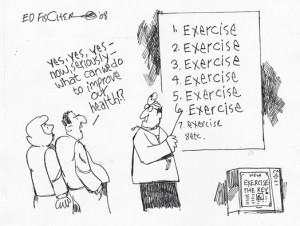 Exercise cartoon