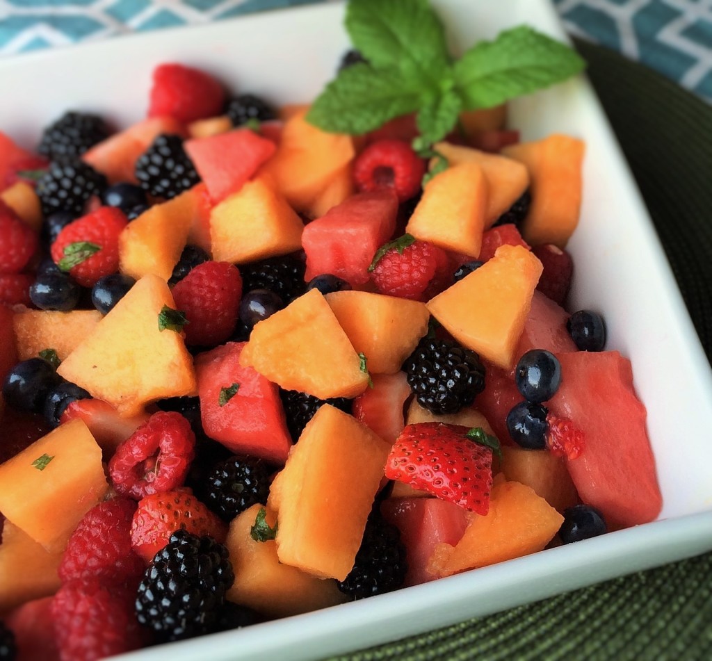 Mixed Fruit Salad with Lime and Mint