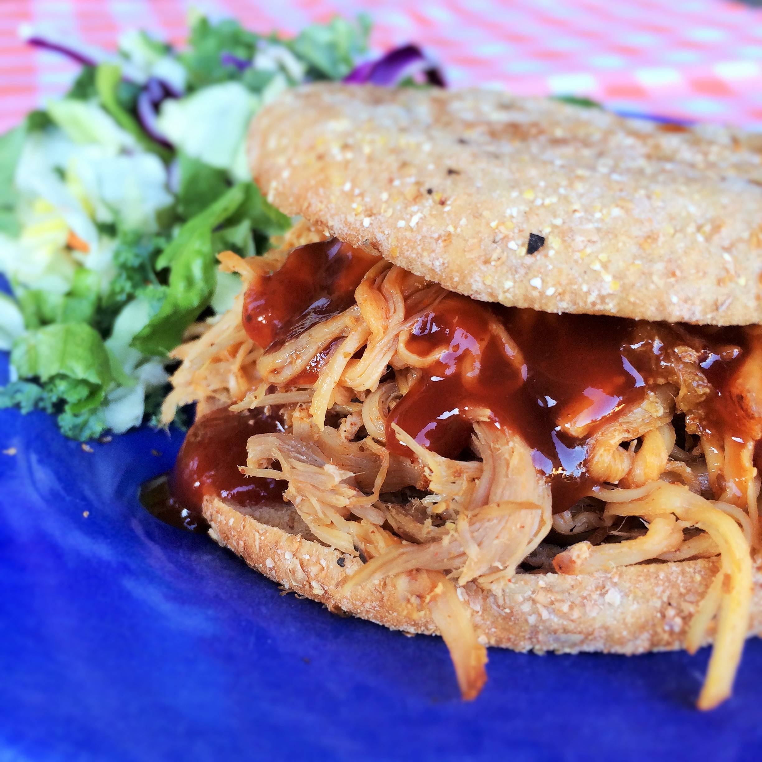 Easy Slow Cooker Pulled Pork with Tangy BBQ Sauce Karen Mangum Nutrition