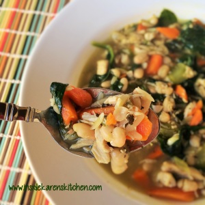 Turkey Spinach and Orzo Soup with White Beans2