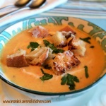 Roasted Root Vegetable Soup with Parmesan Croutons 2