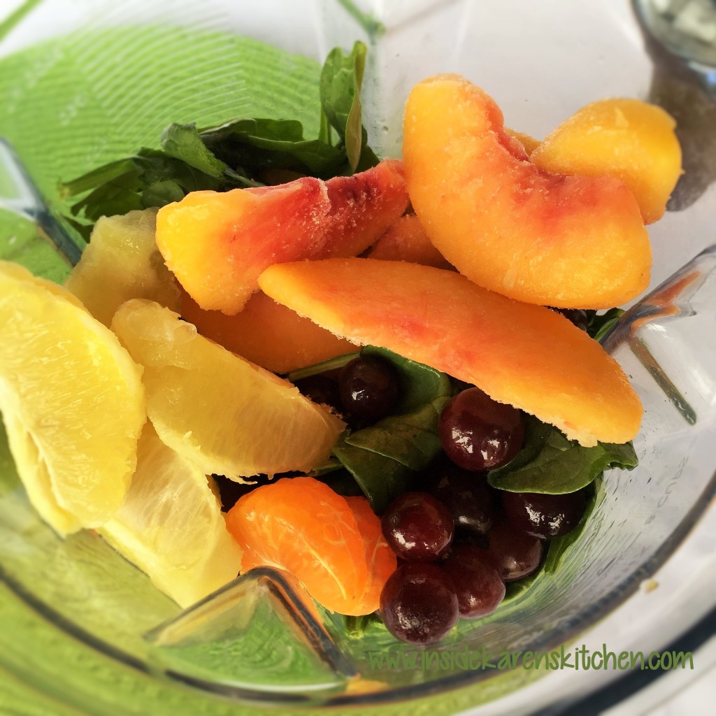 Simple Peach Coconut Green Smoothie 2