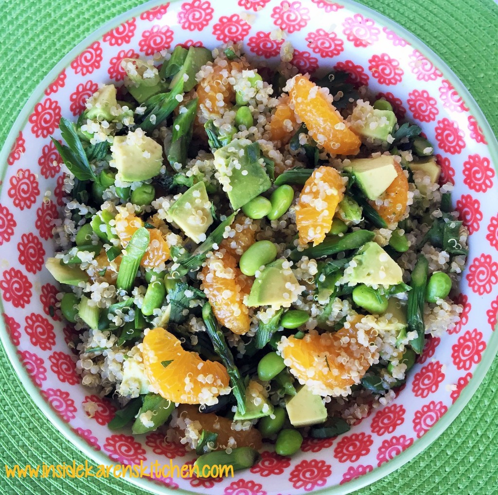Spring Quinoa Salad with Lemon Basil Dressing 2