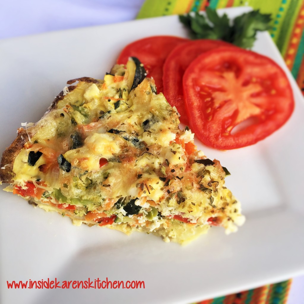 Potato-Crusted Summer Vegetable Quiche 3