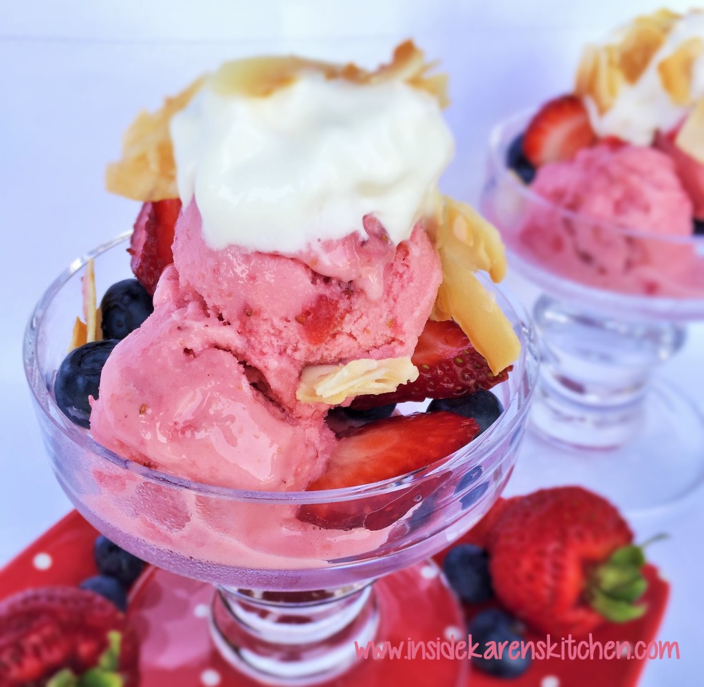 Fresh Strawberry Ice Cream Sundaes 3