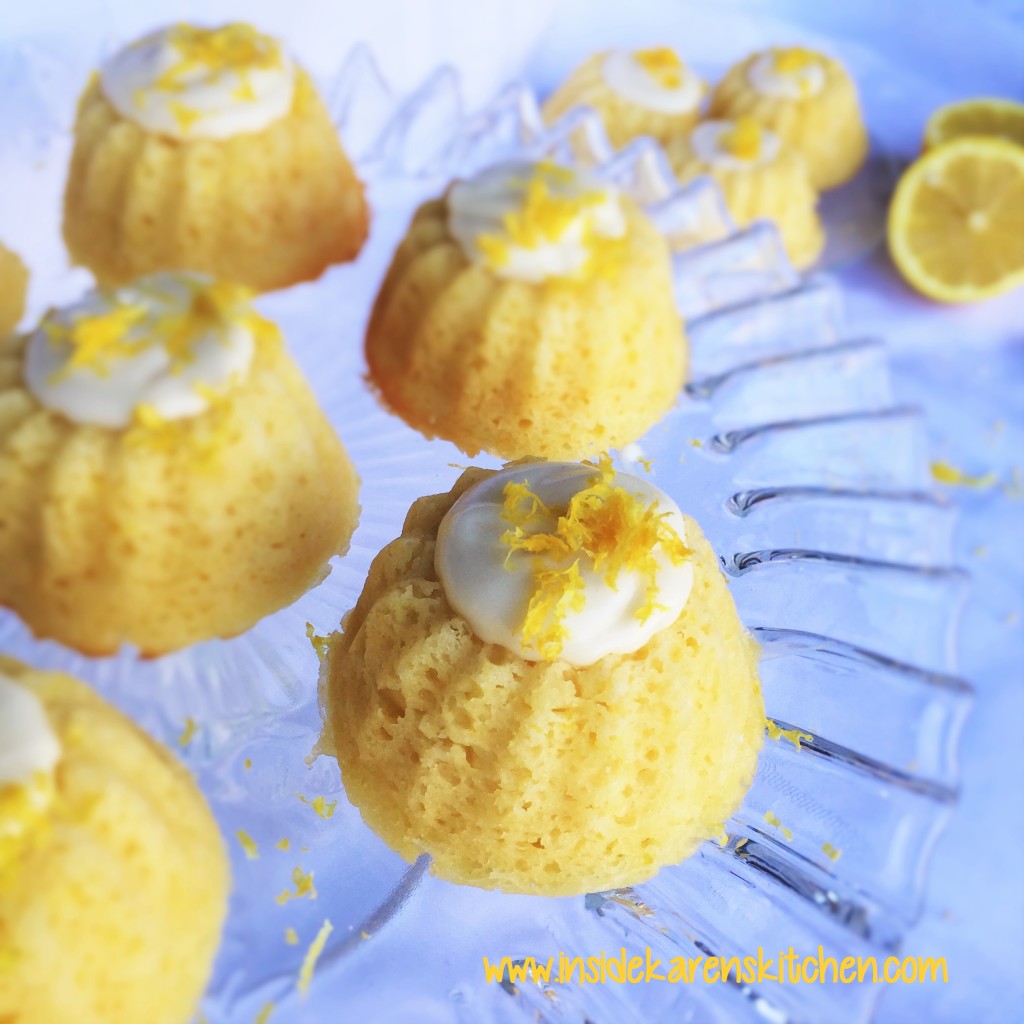 Mini Lemon Bundt Cakes With Citrus Cream Cheese Frosting Karen Mangum Nutrition