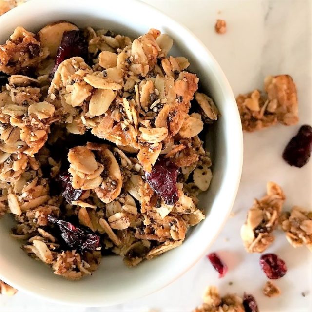 Coconut Almond Cranberry Granola Karen Mangum Nutrition