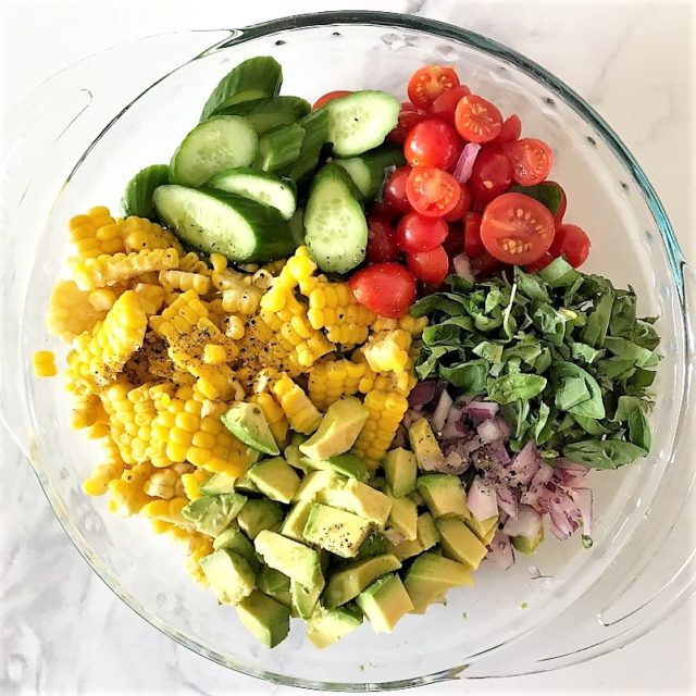 Corn, Avocado and Cucumber Salad – Karen Mangum Nutrition