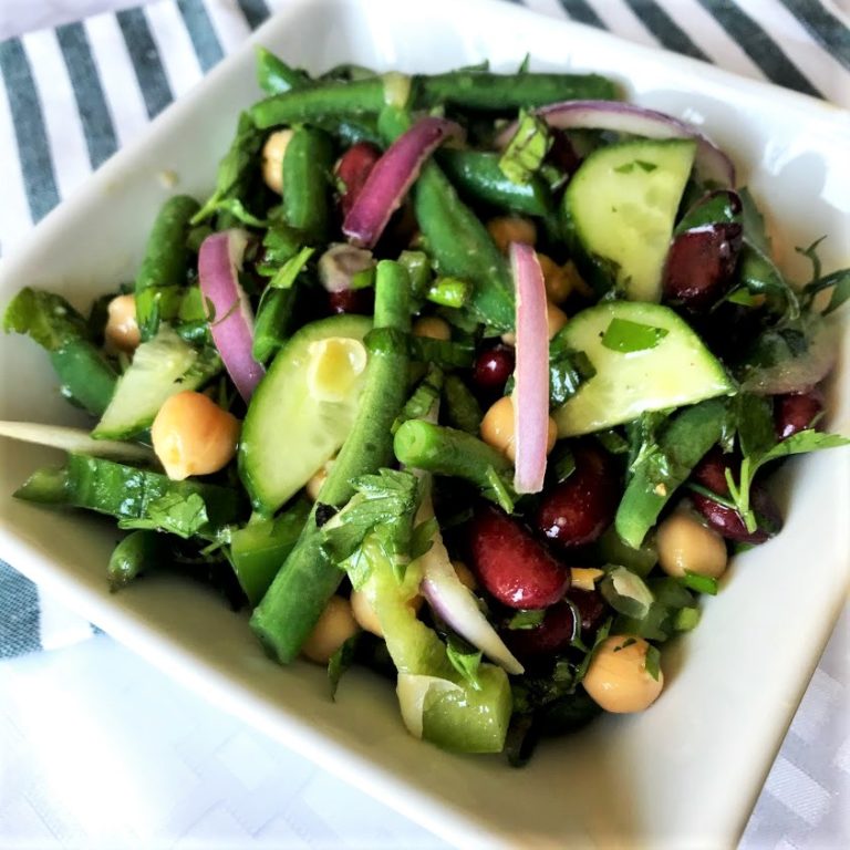 Three Bean Mediterranean Salad – Karen Mangum Nutrition